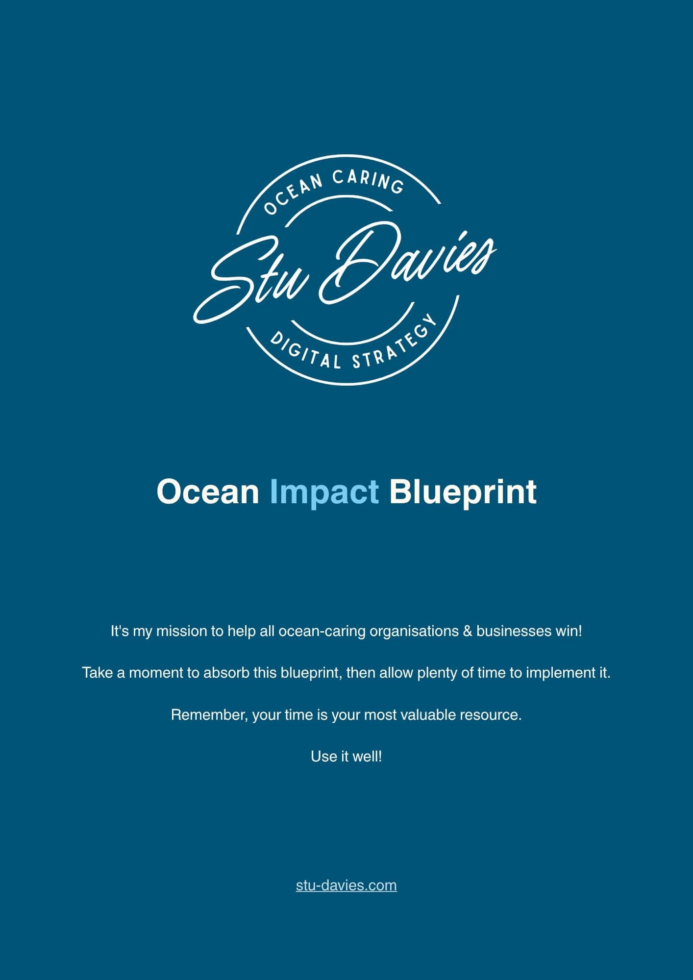 Title Page Ocean Impact Blueprint Ocean impact blueprint
